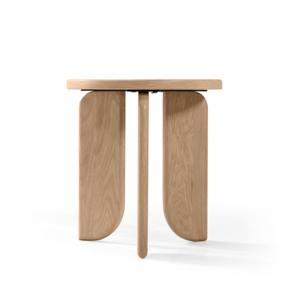 Gemma Oak Side Tri Leg Side Table Small 30cm