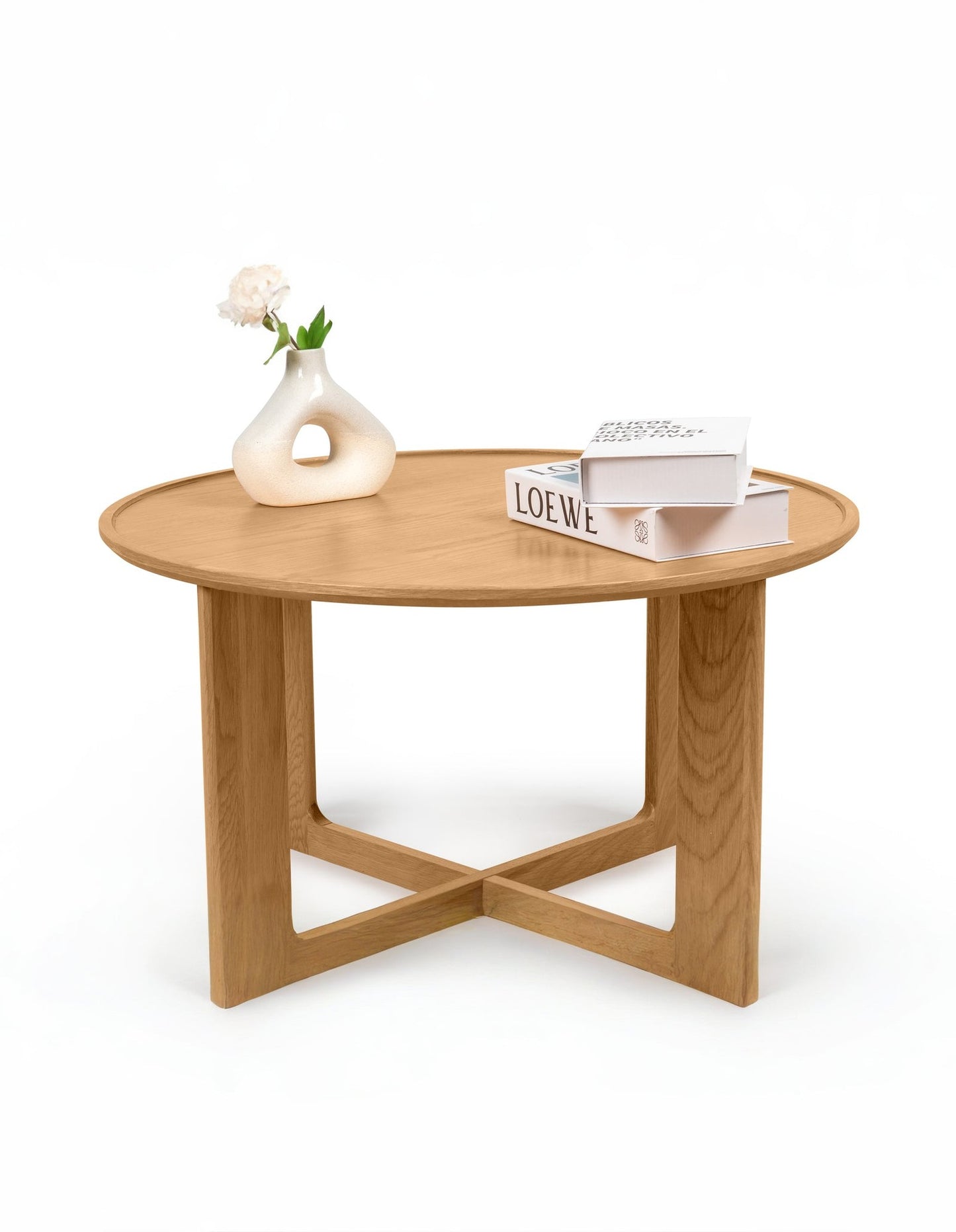 Sverre Oak Round Coffee Table 80cm