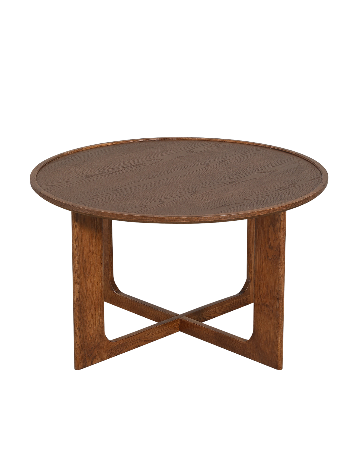 Sverre Round Coffee Table 80 cm Walnut
