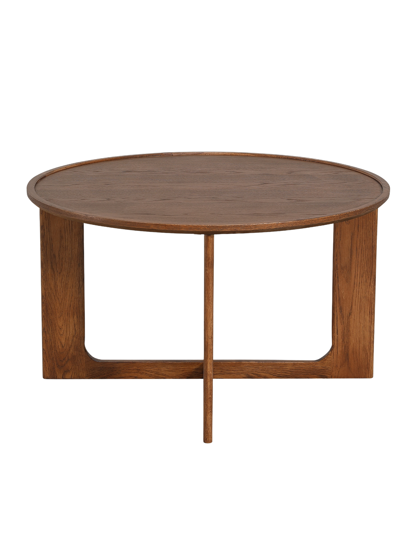 Sverre Round Coffee Table 80 cm Walnut