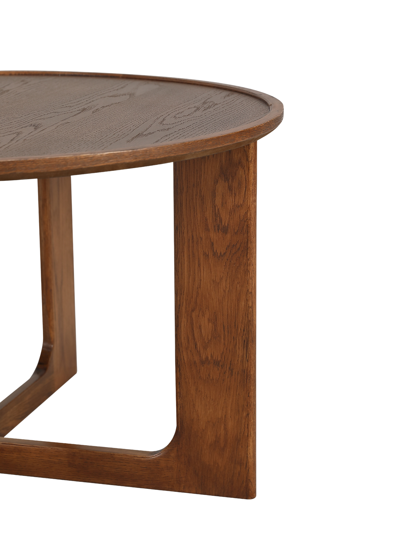 Sverre Round Coffee Table 80 cm Walnut