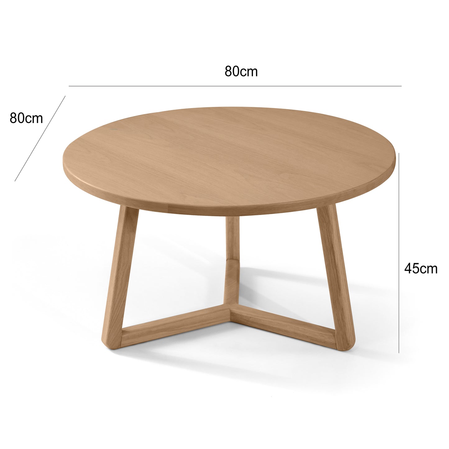 Christopher Oak Round Coffee Table 80cm