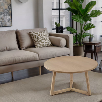 Christopher Oak Round Coffee Table 80cm