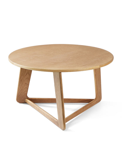 Andreas Oak Triangle Leg Coffee Table 80cm