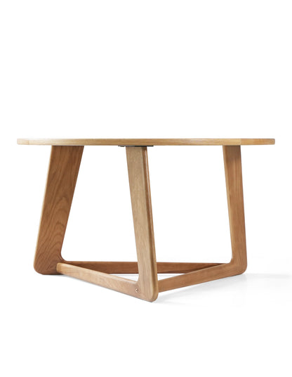Andreas Oak Triangle Leg Coffee Table 80cm