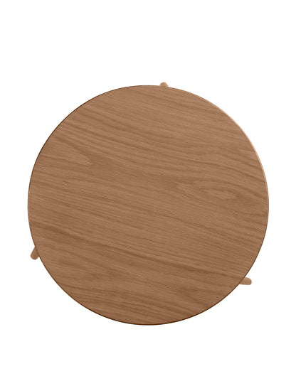 Andreas Oak Designer Sofa Side Table 42cm