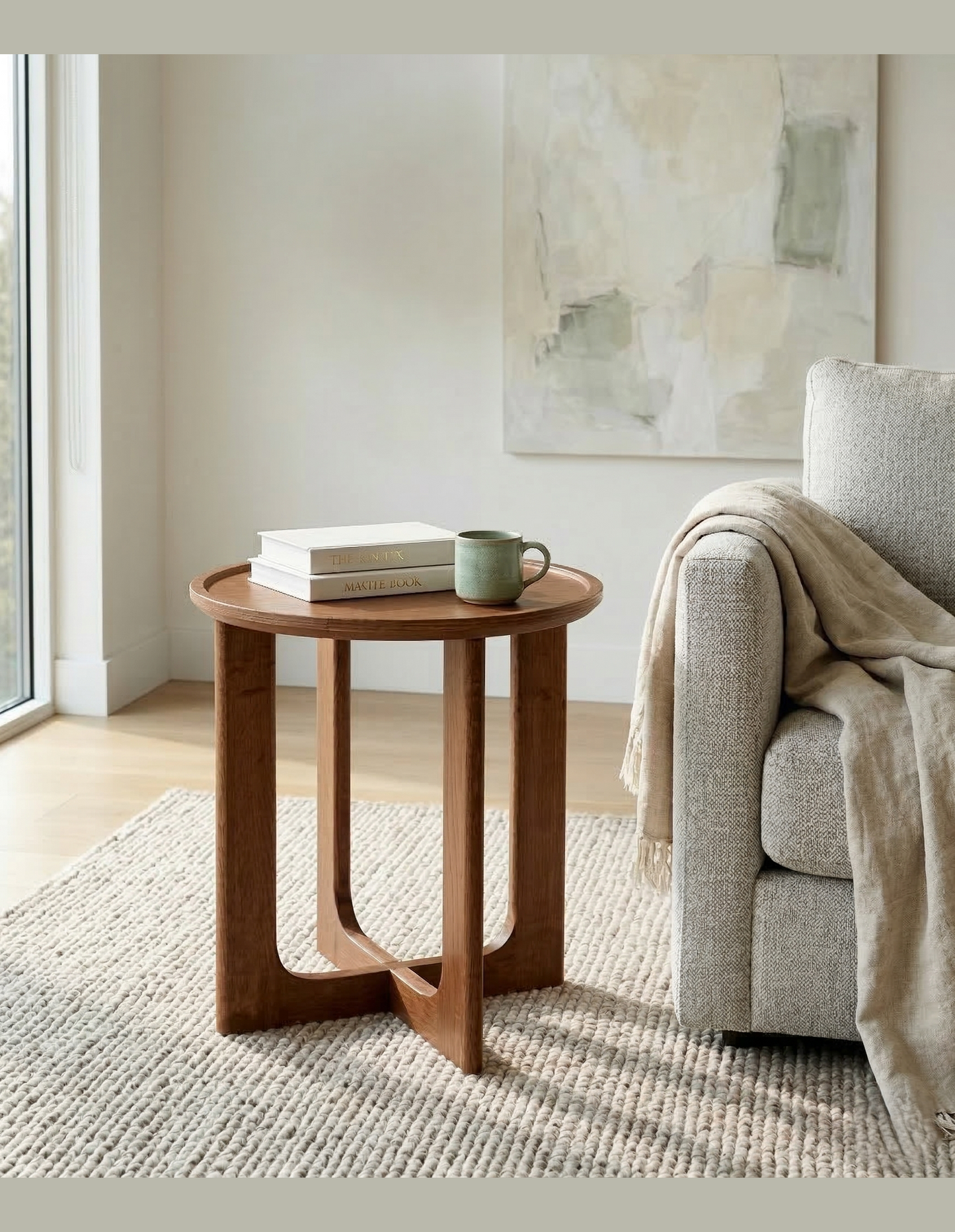 Sverre Side Table 40 cm Walnut