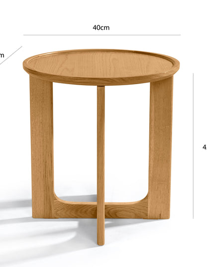 Sverre Oak Side Table 40 cm