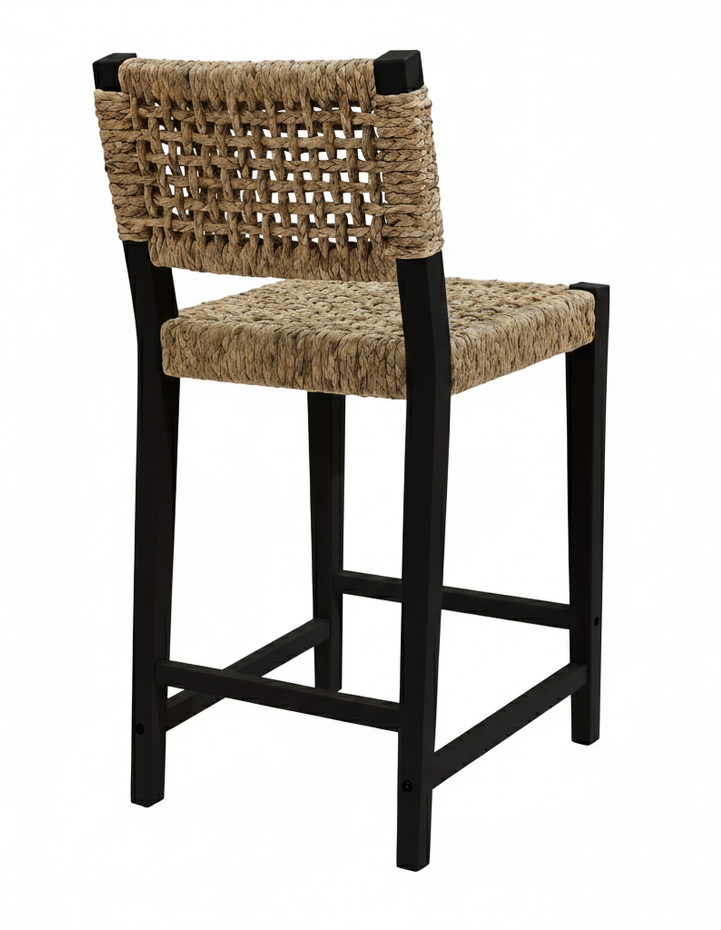 Oliver Coastal Counter Chair w/ Back Black