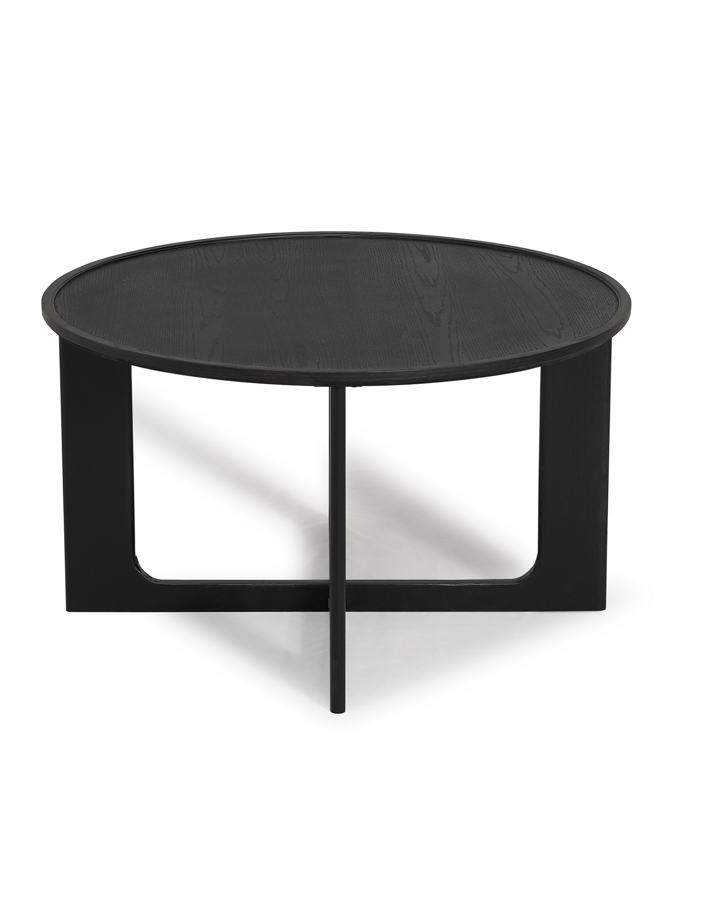 Sverre Round Coffee Table 80 cm Black