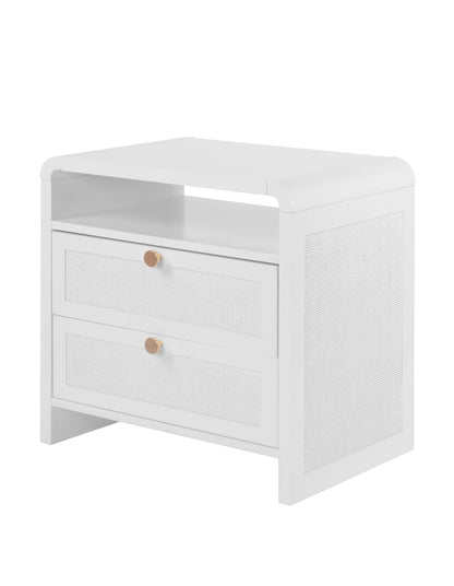 Alexandra Bedside Table 55 cm White