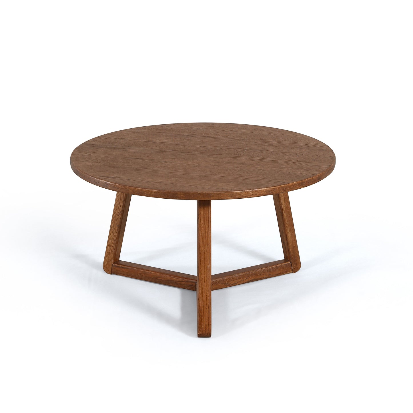 Christopher Round Coffee Table 80 cm Walnut