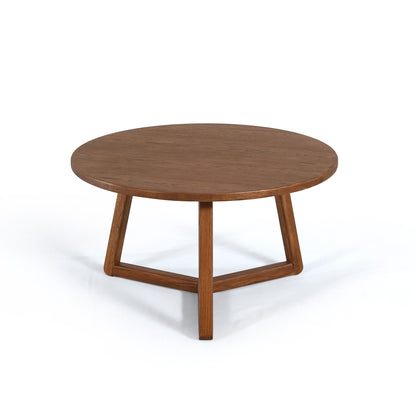 Christopher Round Coffee Table 80 cm Walnut