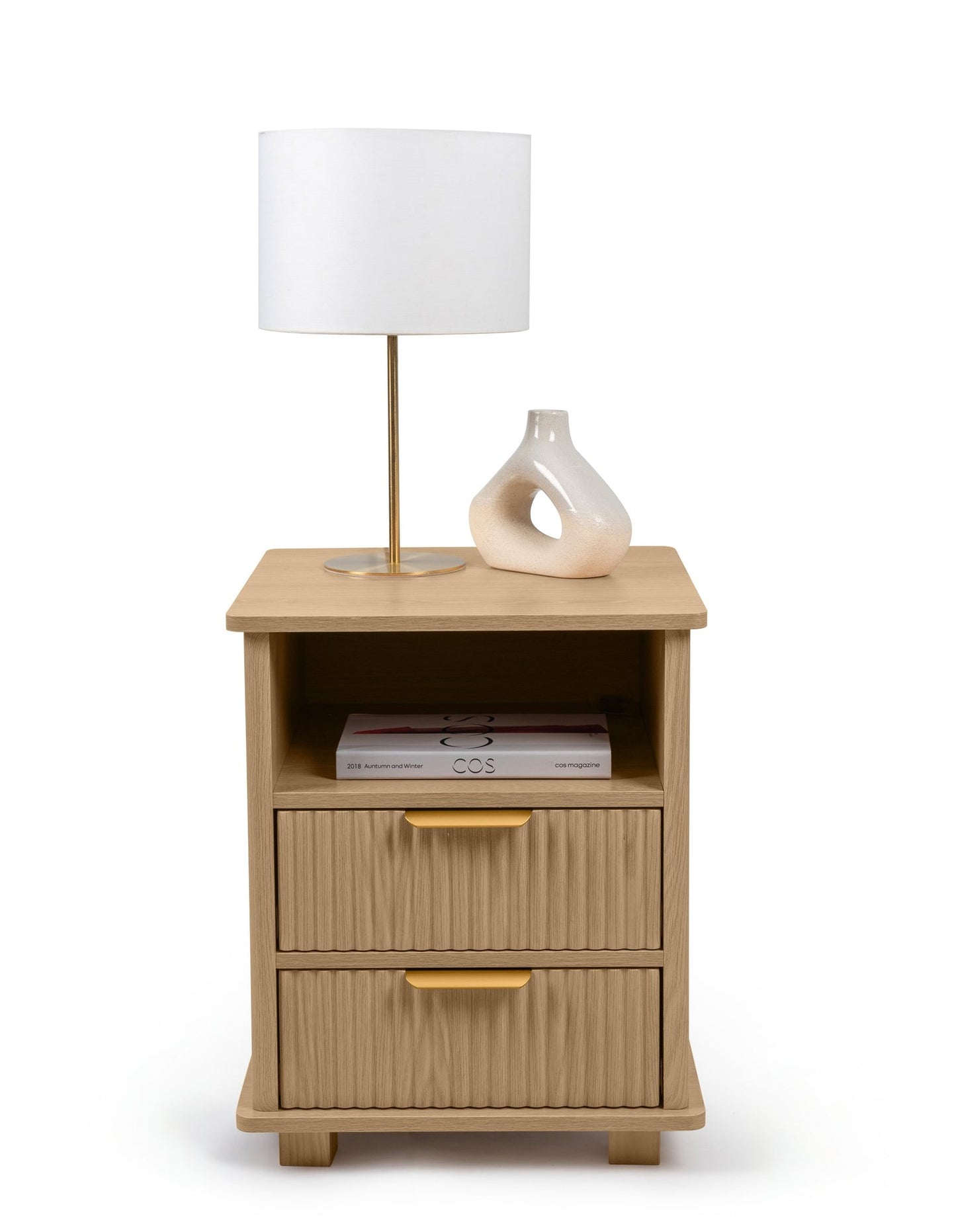 Ingrid Bedside Table 45 x 45 cm Natural