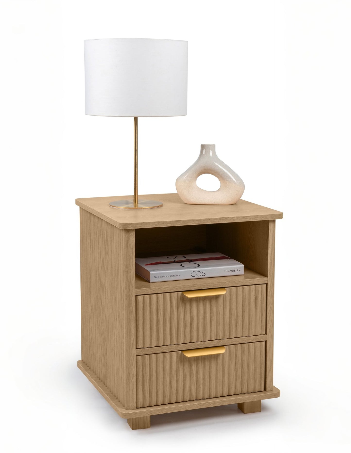 Ingrid Bedside Table 45 x 45 cm Natural
