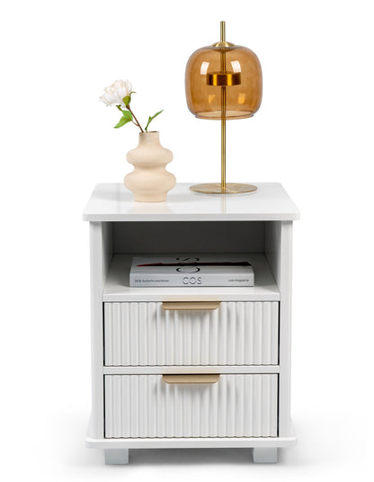 Ingrid Bedside Table 45 x 45 cm White