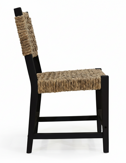 Oliver Coastal Dining Chair Black