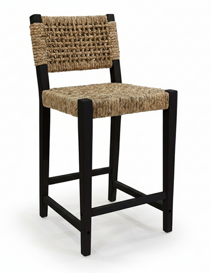 Oliver Coastal Counter Chair w/ Back Black