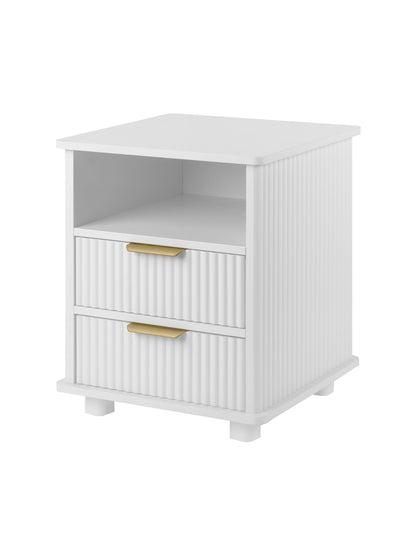 Ingrid Bedside Table 45 x 45 cm White