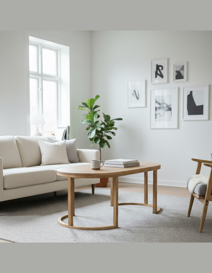 Jamie Oak Coffee Table 110 cm