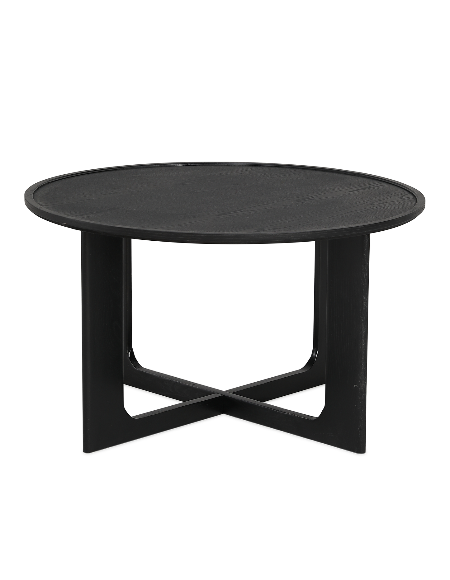 Sverre Round Coffee Table 80 cm Black