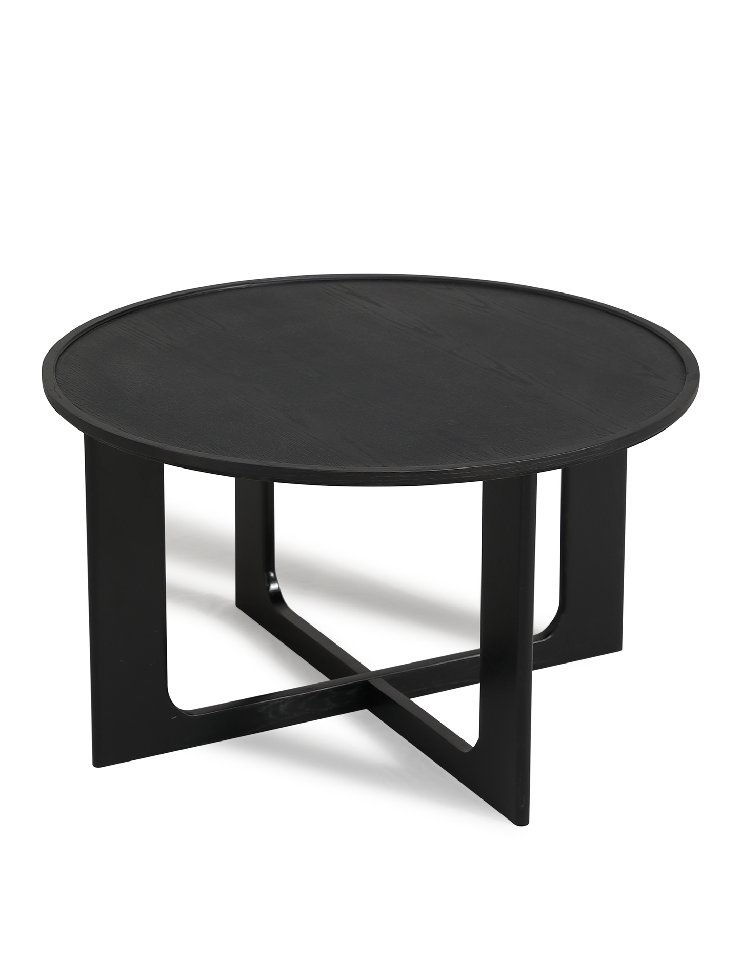 Sverre Round Coffee Table 80 cm Black