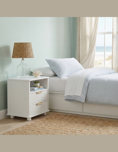 Ingrid Bedside Table 45 x 45 cm White