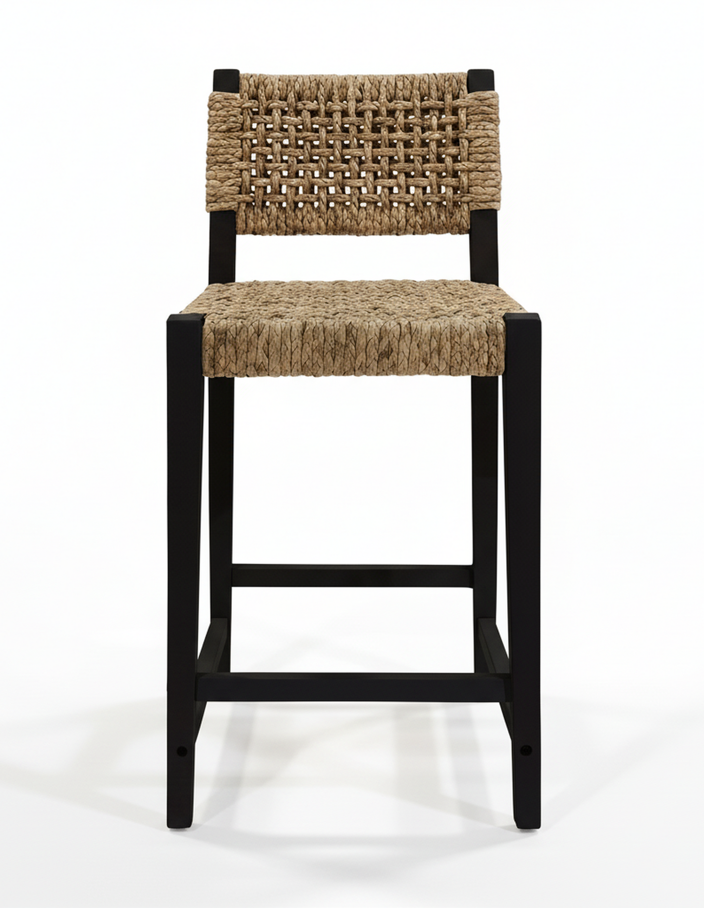 Oliver Coastal Counter Chair w/ Back Black