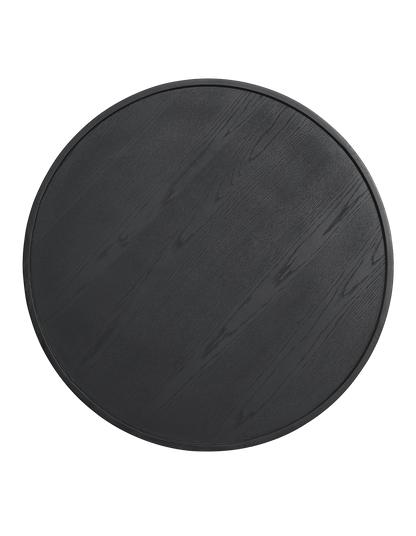 Sverre Round Coffee Table 80 cm Black