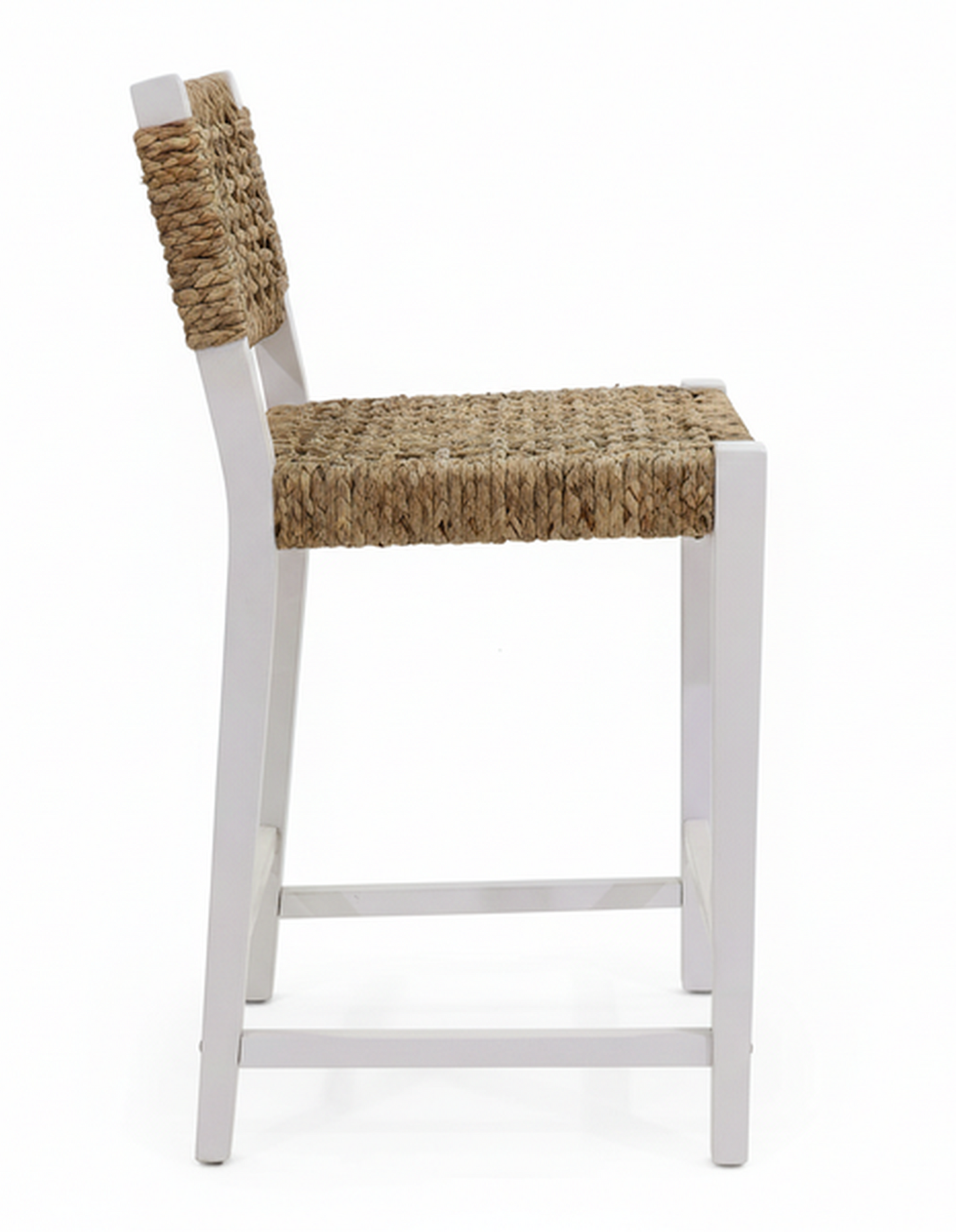 Oliver Coastal Counter Chair w/ Back White