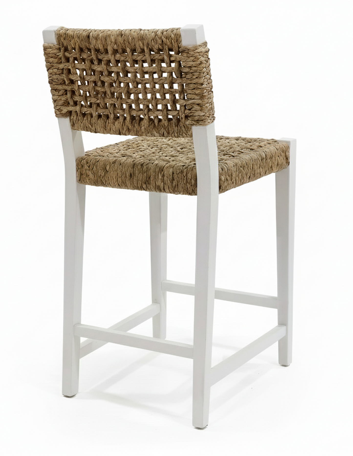 Oliver Coastal Counter Chair w/ Back White